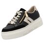 Rieker Damen Plateau Leder Sneaker Schwarz