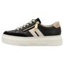 Rieker Damen Plateau Leder Sneaker Schwarz