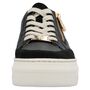 Rieker Damen Plateau Leder Sneaker Schwarz