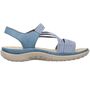 Rieker Damen Trekking Sandalen Blau