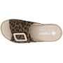 Rieker Damen Pantoletten Braun/Leopard