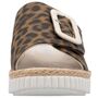 Rieker Damen Pantoletten Braun/Leopard