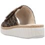 Rieker Damen Pantoletten Braun/Leopard
