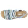 Rieker Damen Sandalette Blau/Bunt