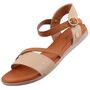 Mustang Damen Sandale Beige/Braun