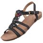 Mustang Damen Sandalen Schwarz