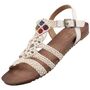 Mustang Damen Sandalen Beige