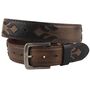 Originalbelts Herren Leder G�rtel 4065 Braun/Schwarz
