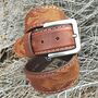 Originalbelts Herren Leder G�rtel 7354 Braun