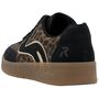 Rieker Damen Sneaker Schwarz/Leopard