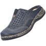 Rieker Damen Sabot Clogs Blau