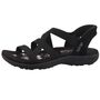 Skechers Reggae Slim Stretch Flex Damen Sandalen Schwarz