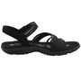 Skechers Reggae Slim Coffee Run Damen Sandalen Schwarz