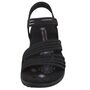 Skechers Reggae Slim Coffee Run Damen Sandalen Schwarz