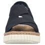 Rieker Damen Keil-Sandaletten Blau