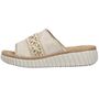 Rieker Damen Keil-Pantoletten Beige