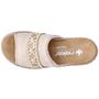 Rieker Damen Keil-Pantoletten Beige