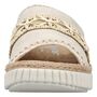 Rieker Damen Keil-Pantoletten Beige