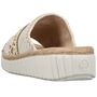 Rieker Damen Keil-Pantoletten Beige