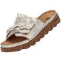 Rieker Damen Pantoletten Beige/Gold