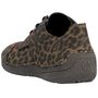 Rieker Damen Schn�rschuhe Braun/Leopard