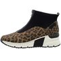 Rieker Damen Stiefelette Schwarz/Leopard