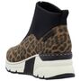 Rieker Damen Stiefelette Schwarz/Leopard