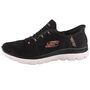 Skechers Slip-ins(TM) Summits Classy Night Damen Sneaker Schwarz/Ros�gold