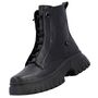 Rieker Damen Leder Stiefelette Schwarz