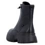 Rieker Damen Leder Stiefelette Schwarz