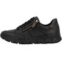 Rieker Damen Leder Halbschuhe Schwarz - Extra Weit