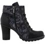 Mustang Damen Stiefelette Schwarz/Blau