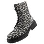 Dockers by Gerli Damen Stiefelette Schwarz/Leopard