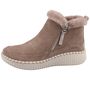 Skechers Wilshire BLVD-Fresh Zip Damen Stiefelette Taupe
