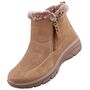 Skechers Easy Going - Cool Zip Damen Stiefelette Hellbraun