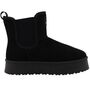 Mustang Damen Plateau Chelsea Boots gef�ttert Schwarz