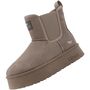 Mustang Damen Plateau Chelsea Boots gef�ttert Beige