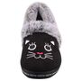 Skechers BOBS Too Cozy - Meow Pajamas Damen Hausschuhe gef�ttert Schwarz