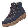 Rieker Damen TEX Plateau Stiefelette gef�ttert Blau