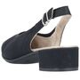 Rieker Damen Slingback Pumps Schwarz