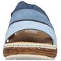 Rieker Damen Pantolette Blau - Komfortweite