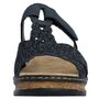 Rieker Damen Pantolette Schwarz