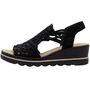 Rieker Damen Sandalette Schwarz