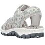 Rieker Damen Trekking Sandalen Grau/Mehrfarbig