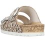 Rieker Damen Pantolette Beige/Leopard