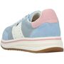 Rieker Damen Schn�rschuhe Hellblau - Extraweit