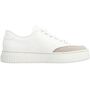 Rieker Damen Leder Sneaker Wei�/Beige