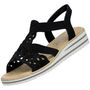 Rieker Damen Sandalette Schwarz