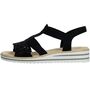 Rieker Damen Sandalette Schwarz