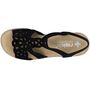 Rieker Damen Sandalette Schwarz